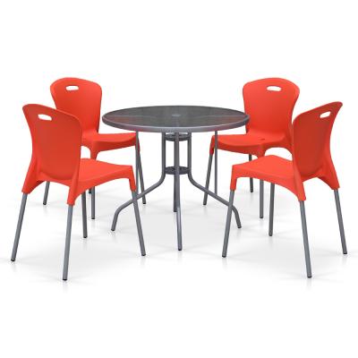 Комплект мебели для кафе TD90/XRF065AO-Orange (4+1)