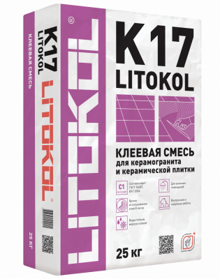 Клей для плитки и керамогранита LITOКOL K17
