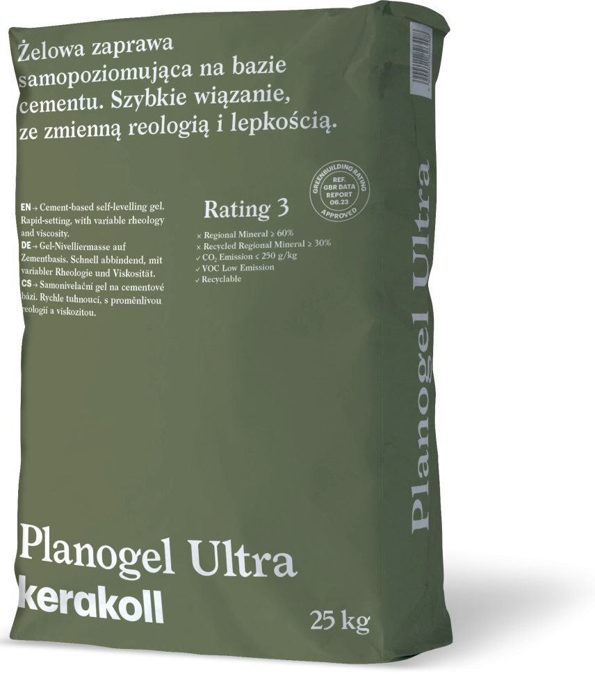Kerakoll PlanoGel Ultra Быстросохнущая цементная самонивелирующая смесь 1-30 мм, 25 кг