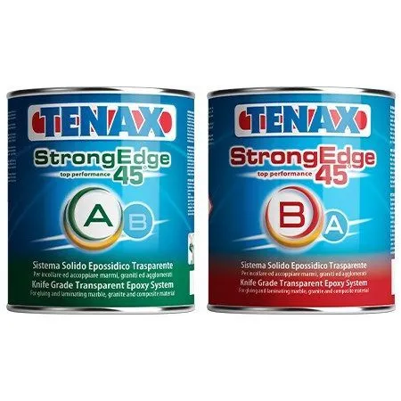 Клей эпоксидный Strong Edge 45 A+B (прозрачный густой) 1+0,5л Tenax