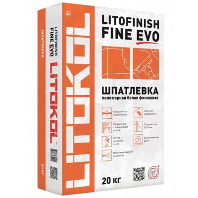 Litokol Litofinish Fine EVO Полимерная шпатлевка 3 в 1 для  стен и потолков 20кг