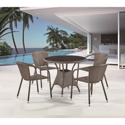 Комплект плетеной мебели T197ANS-W53/Y137C-W53 Brown 4Pcs