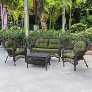 Плетеный комплект для отдыха LV-520BG Brown-Green